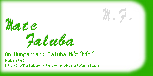 mate faluba business card